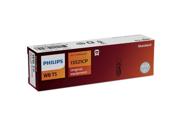 Philips halogenpære WB T5 med wedgesokkel