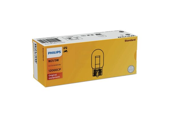 Philips pære W21/5W med wedgesokkel 10 pakning