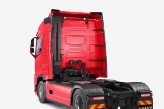 Metec Vertikal hyttebøyle Volvo FH Aero S-RAIL 24 sort