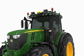 Metec takbøyle John Deere 6R All-round 18 sort
